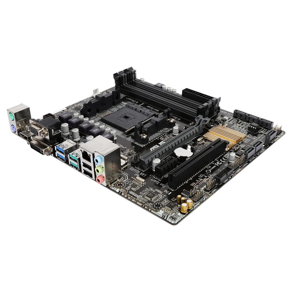 Placa base ASUS A88XM-A/USB 3.1 con zócalo AMD A88X FM2/FM2+para AMD A10/A8/A6/A4/Athlon 4×DDR3, placa base usada.