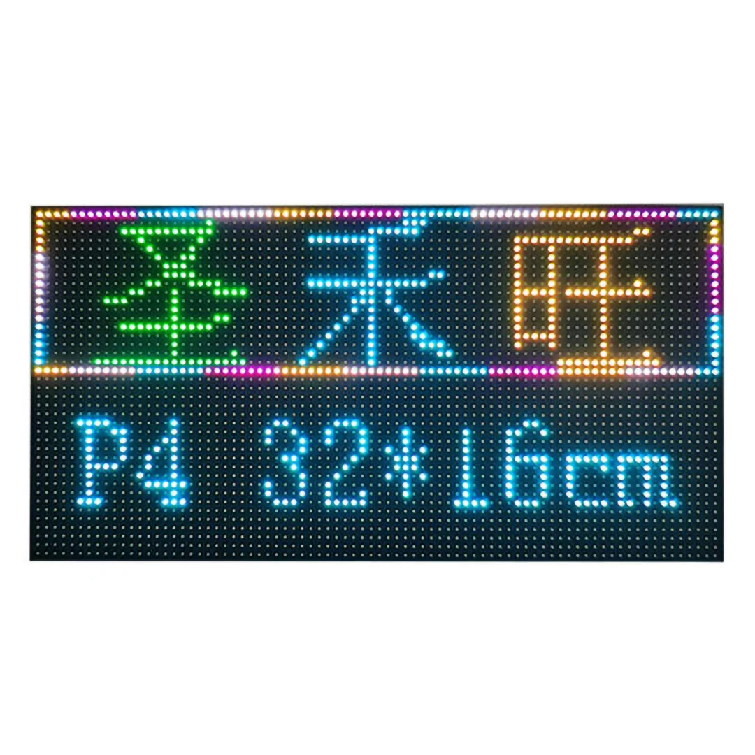 P4 Indoor Full Color LED Display Module 320mm*160mm/256*128mm,80x40/64x32 Pixels 10S/8S with HUB75 Port RGB LED Panel
