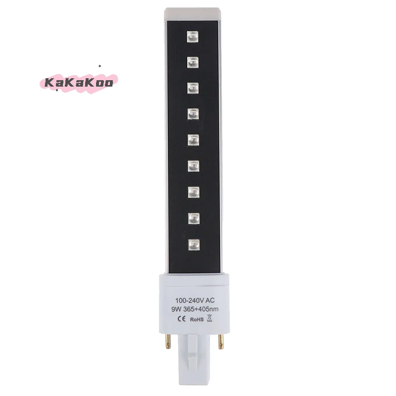 9W 9LEDs Electronic Phototherapy UV LED Lamp Light Bulb for Nail Art Gel Dryer
