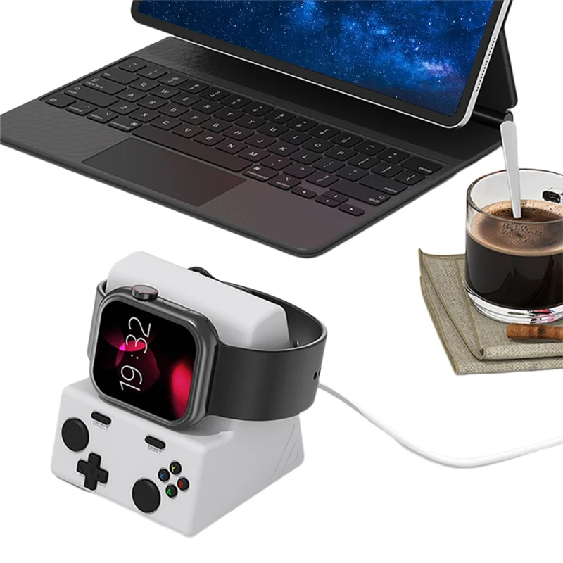 A08E-Smartwatch soporte de cargador de silicona estación de carga soporte de base soporte de carga para reloj serie 10 9 8 7 6 5