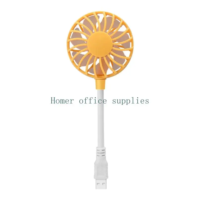 K43B Mini USB Desk Fan 360 Swivels Low Noise Fan for School Dorm Office Camping