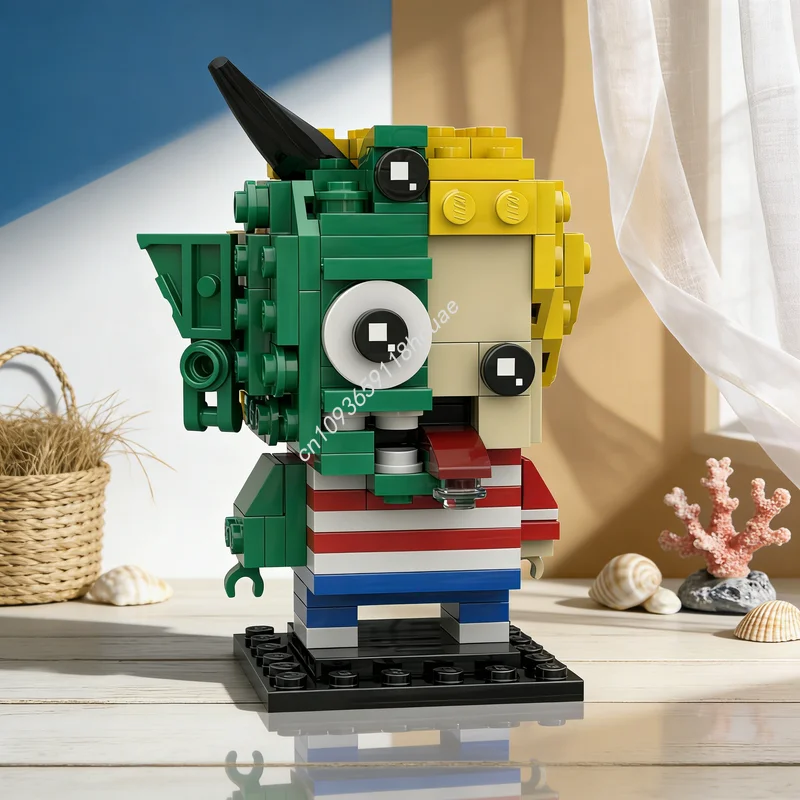 

196 деталей MOC Brickheadz Beasty Boyd Garbage Pail BricKidz, конструктор, архитектурные игрушки, рождественские подарки, кирпичики для детей