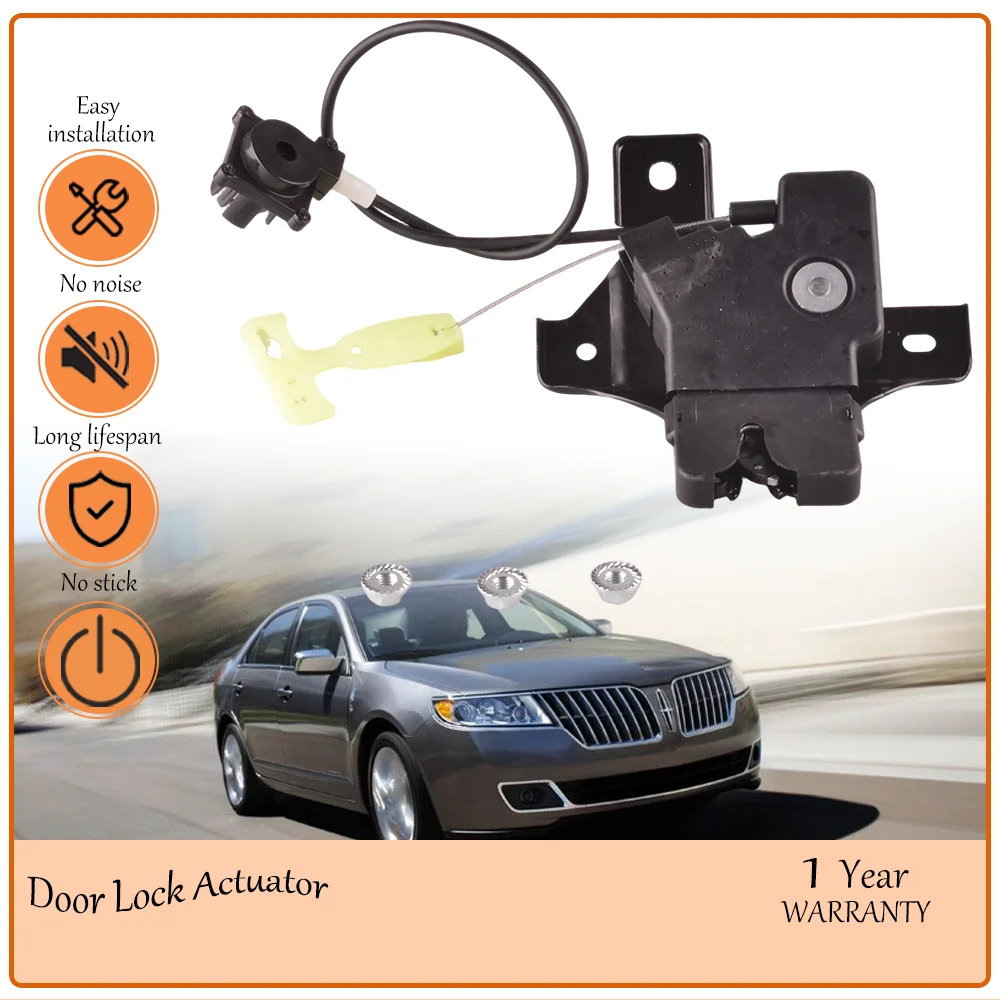 Rear Trunk Lock Actuator, vibration-dampened, built to suit Fusion 2010-2012, MKZ 2010-2012 and Milan 2010-2011,OE AE5A5443262AC