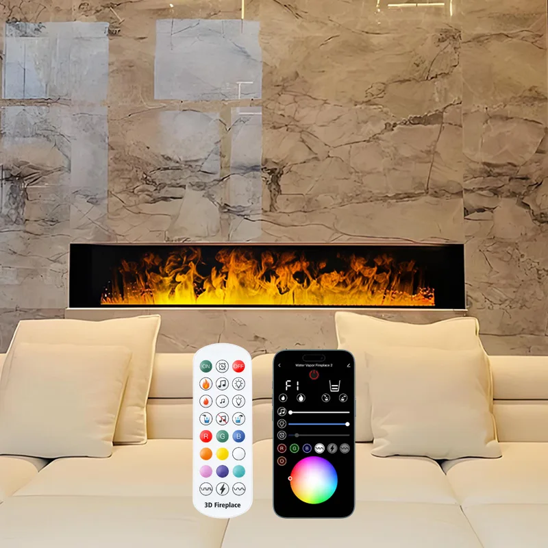 

5-летняя гарантия, имитация огня, встроенный камин, 3D распылительный камин, гостиная, электрическое пламя, атмосфера, световой увлажнитель