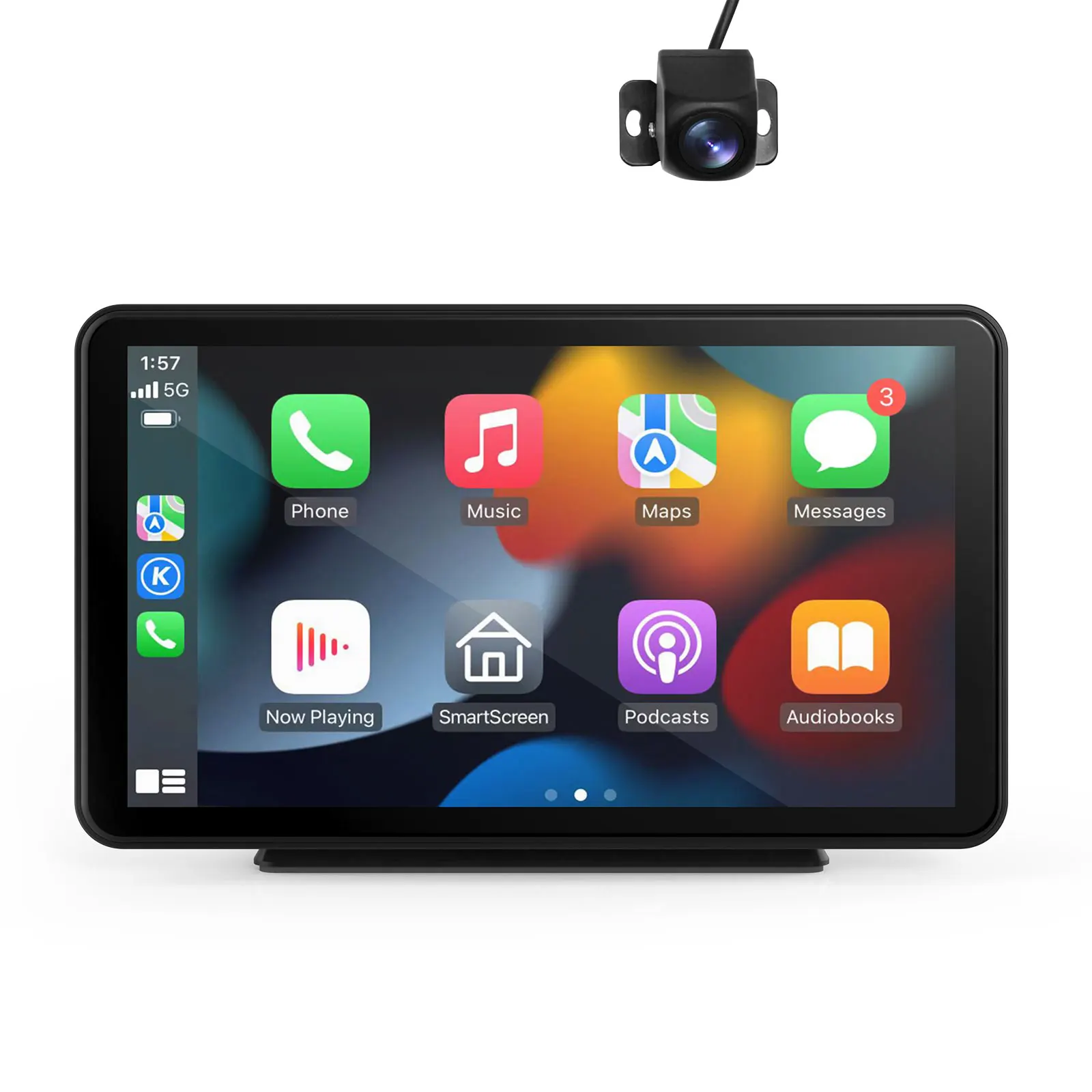 Touch Screen Built in Driving Recorder Wireless Carplay Mp5 Player USB Charging Mirror Link Car Stereo Radio Mp5