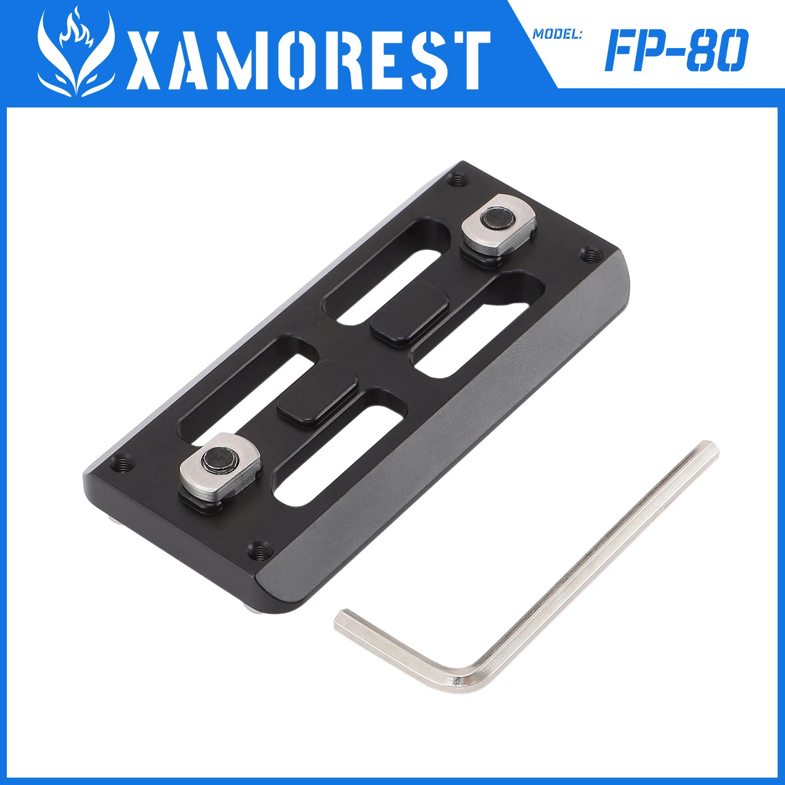

XAMOREST Hunting Quick Release Plate 3.15 inch Universal Arca-Swiss Compatible Rail Mount Adapter for Tripod & Camera
