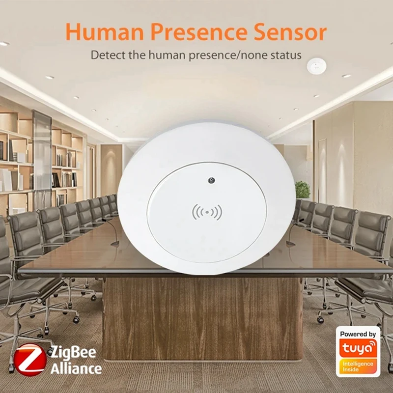 Tuya Zigbee 24G Mmwave Radar Smart Human Presence With Illumination Detector Support Light Switch 95-250V-A38R