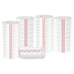OPP 8-12 Rolls Transparent Tape Refills, Clear Tape, All-Purpose Transparent Glossy Tape for Office, Home, School