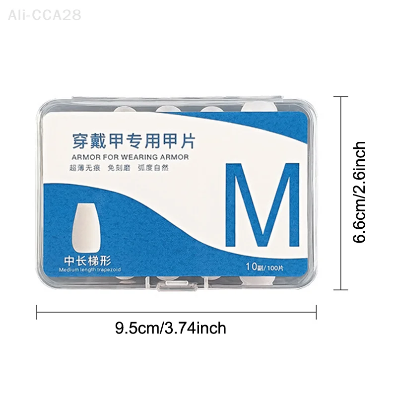 100 Uds. Cubierta completa ultrafina, prensa en puntas de uñas, sistema de extensión de uñas de Gel, accesorios artísticos para uñas postizas transparentes