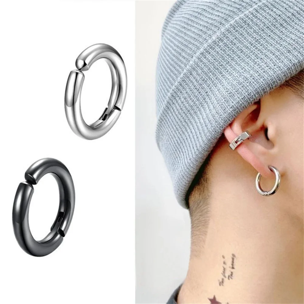 Metal Clip Earrings Without Piercing Geometric Ear Cuff Non Piercing Fake Cartilage Earring Simple Fashion Jewelry