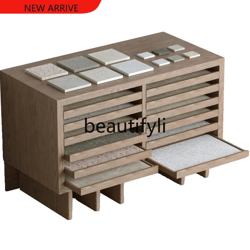

D2520 Log Wind Sample Display Cabinet Multi-layer Drawer Display Cabinet Product Shelf