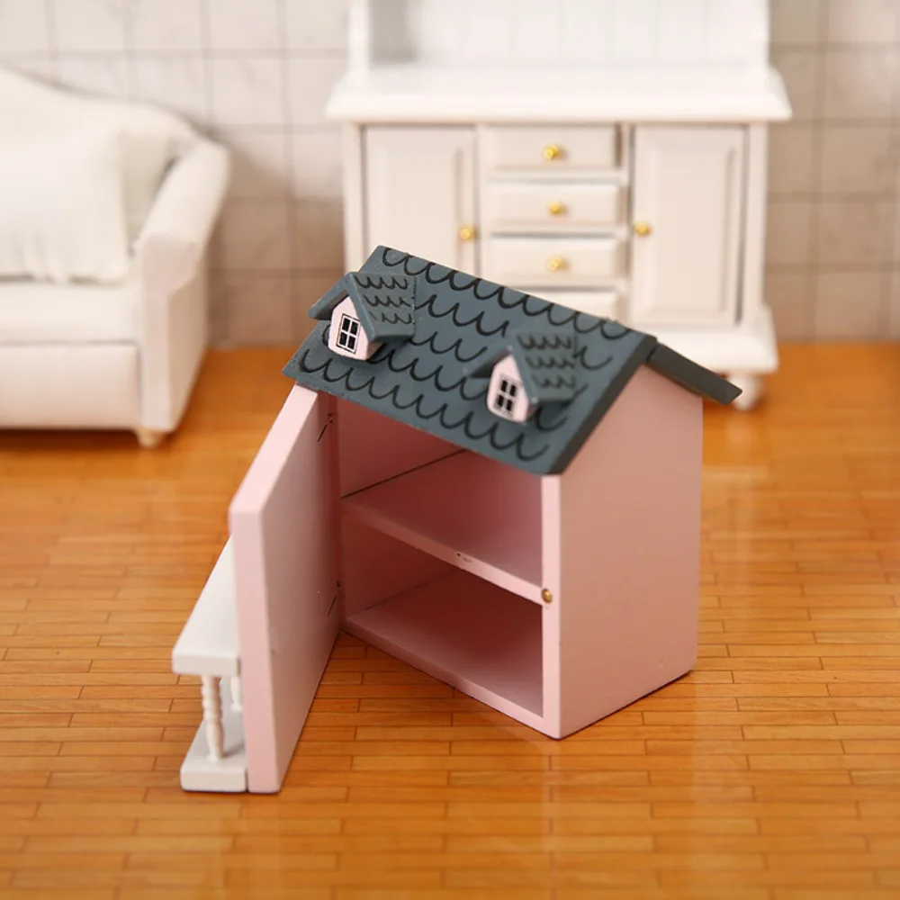 1:12 Dollhouse Dolls Miniature House Simulation Mini Villa Miniature Handicraft Building Mini Handicraft