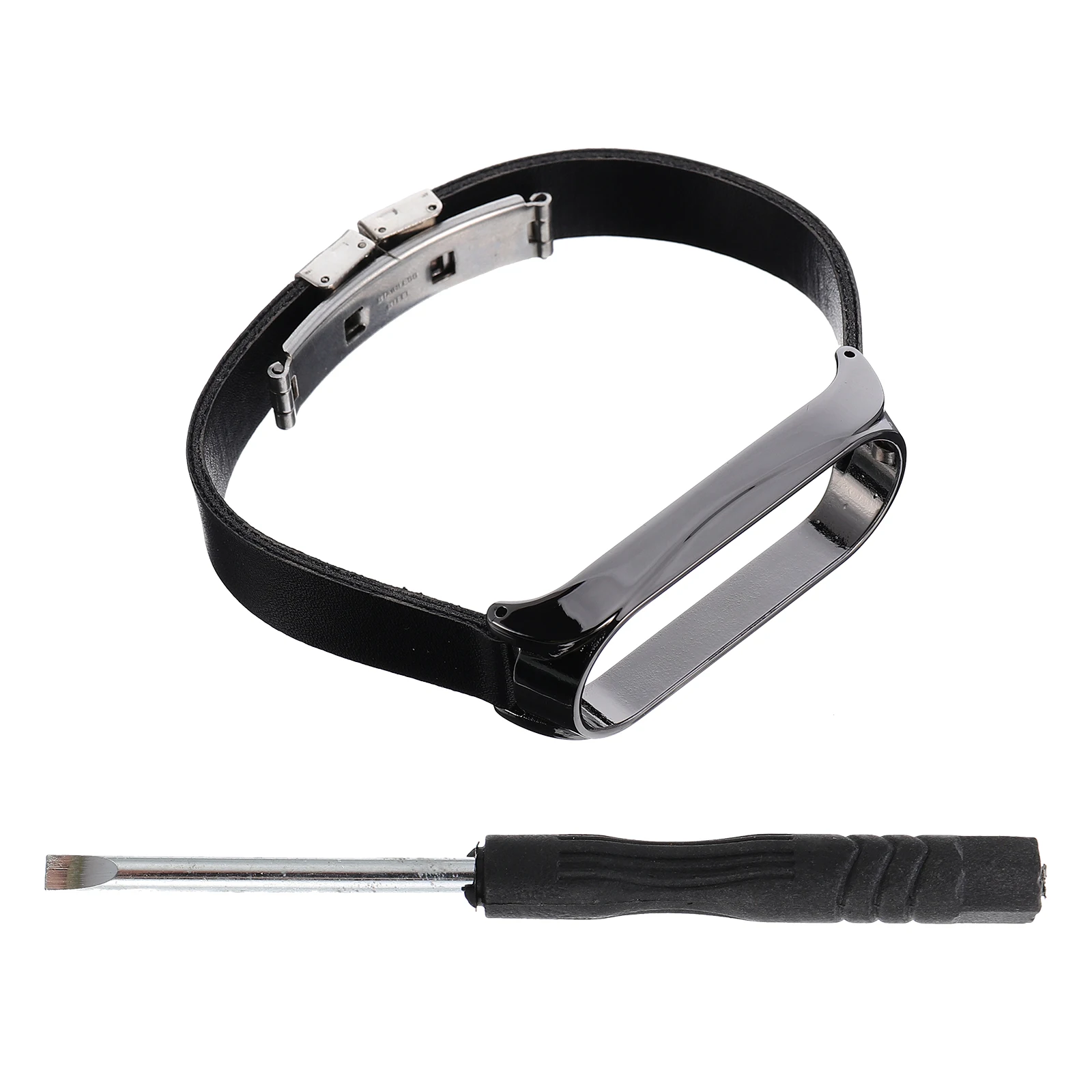 

Replacement Watch Bands for Band 5 Sport Black Pu Durable Skin Friendly Protects Scratches Dust