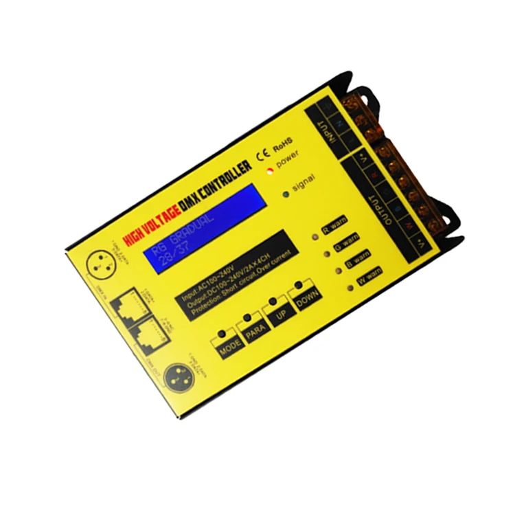 high-pressure Led Strip Controller AC220V  DMX512 RGB RGBW Led Controller ; For Rgbw Led 2835 5070 Strip