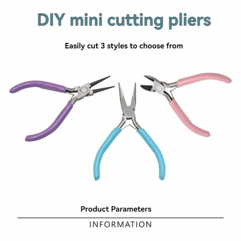 

3pcs Jewelry Making Pliers Set - Needle Nose, Chain Nose, Round Nose & Wire Cutter - Perfect for Jewelry Repair, Wire Wrapping
