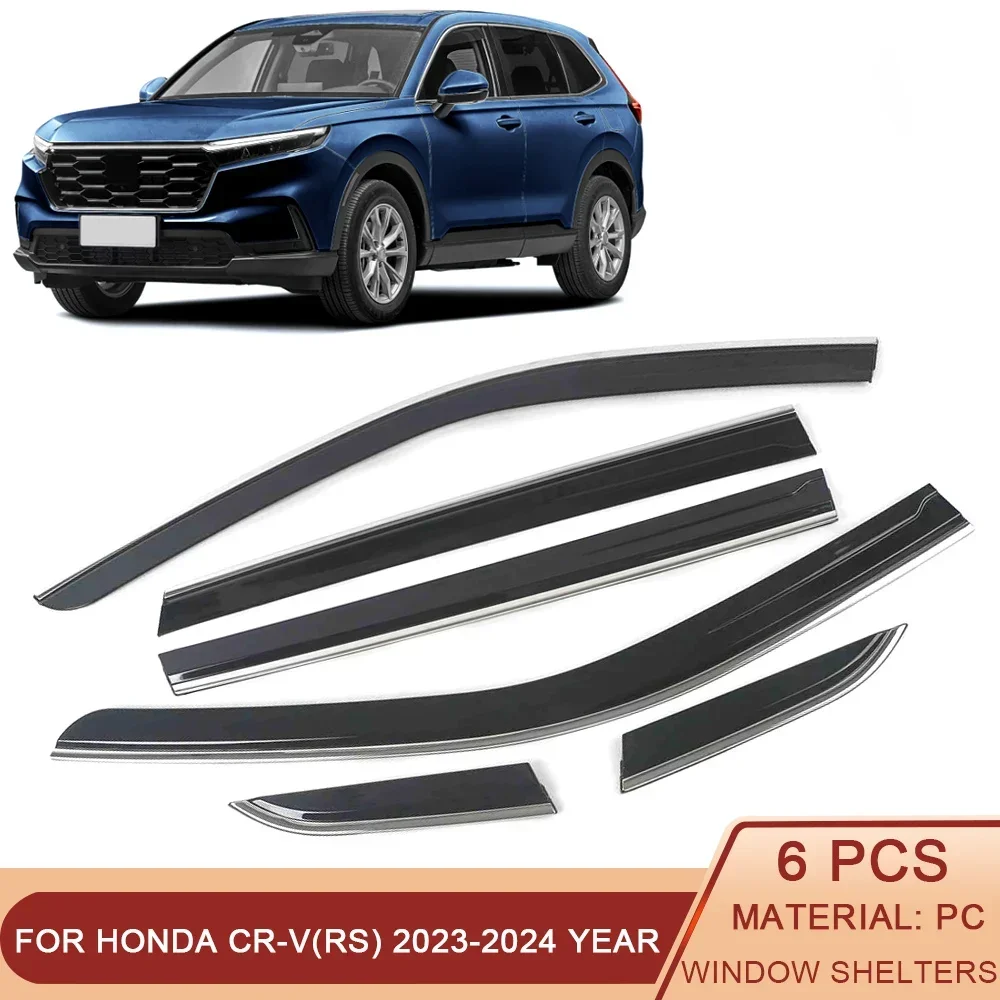 

For Honda CR-V 2023-2024 CRV Car Window Sun Rain Shade Visors Shield Shelter Protector Cover Sticker Exterior Accessories