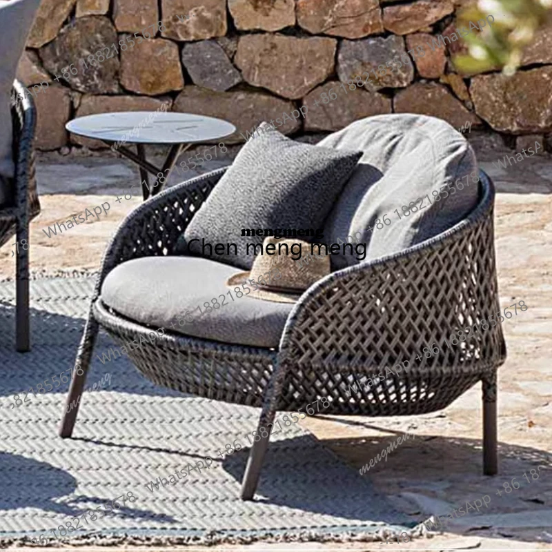 

E8000Couple Ordic Style Outdoor Chair Luxury Garden Balcony Backyard Indoor Chair Summer Playground Silla Nordica Home Furniture