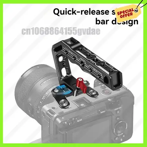 -A61K New 63Mm Aluminium Alloy Mini Quick Release Plate NATO Rail Top Expansion Board For Sony FX30/FX3 DSLR Camera Cage Rig