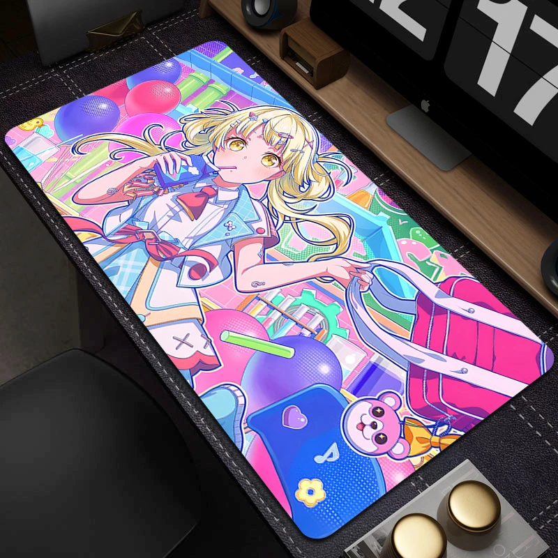 

Large Non-Slip Mouse Pad Premium Locking Edge Mouse Mat Gaming Mousepad Gamers Decoracion Desk Mat Cute Anime Girls Keyboard Pad