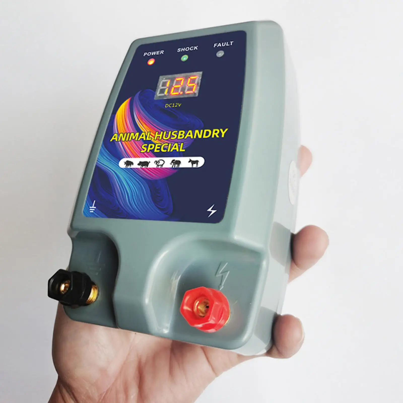 

Electric Fence Compact Sturdy Portable Electric Fence Charger Livestock Supplies Controller for Poultry Lawn Livestock