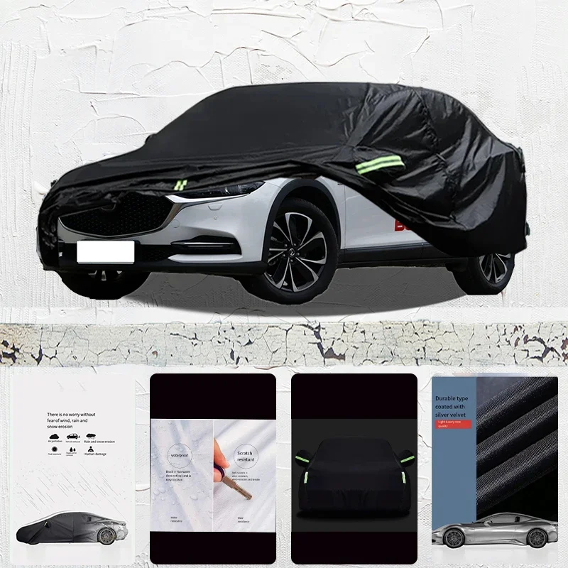 

For Mazda CX-4 Anti-UV Sun Shade Rain Snow Resistant Dustproof Black cover Car umbrella Full Car Cover Outdoor Protection