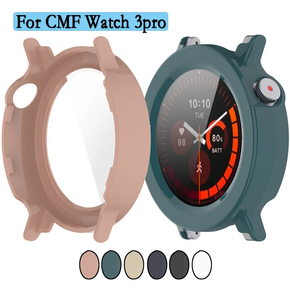 

Чехол для часов CMF 3pro с полным покрытием, защитная пленка для экрана с закаленным стеклом, часы 2 в 1, креативное украшение
