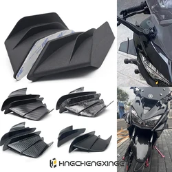 2X Universal Motorcycle Winglet Aerodynamic Spoiler Wing with Adhesive For Yamaha Suzuki Kawasaki Motorcycle Decoration Sticker