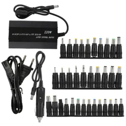 Universal 120W 34 Tips Car Home Charger Power Supply Adapter for Laptop Notebook EU Plug