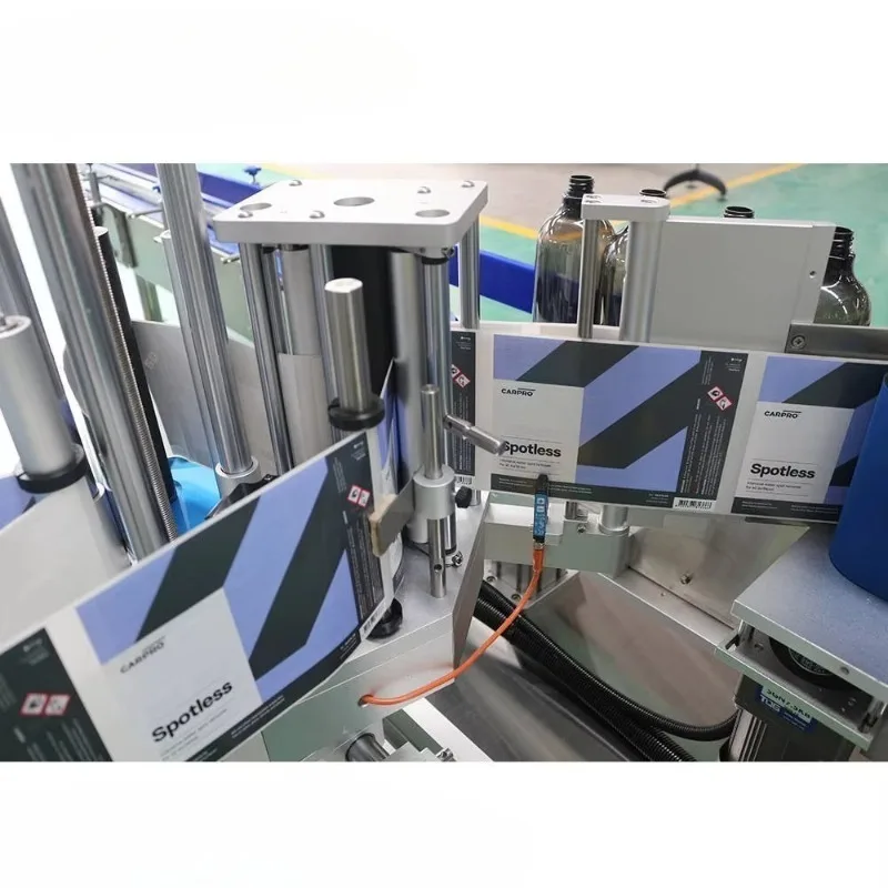 Automatic Sticker Desktop Double Side Labeling Machine Automatic Star Wheel Round Bottle Labeling Machine