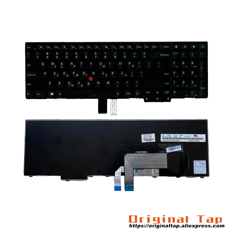 GR Greek Keyboard for Lenovo Thinkpad P50s T560 W540 T540p W541 T550 W550s L540 L560 04Y2361 00PA588 00PA629 04Y2439