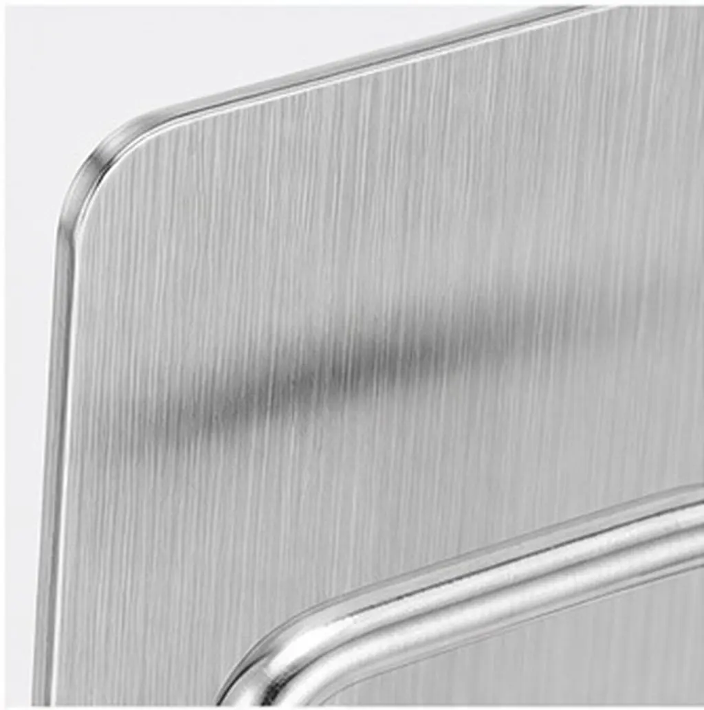2Pcs Rust Resistant Stainless Steel Toothbrush Rack Wall Mounted Self Adhesive Toothbrush Cup Holder Bathroom Organizer Shelf