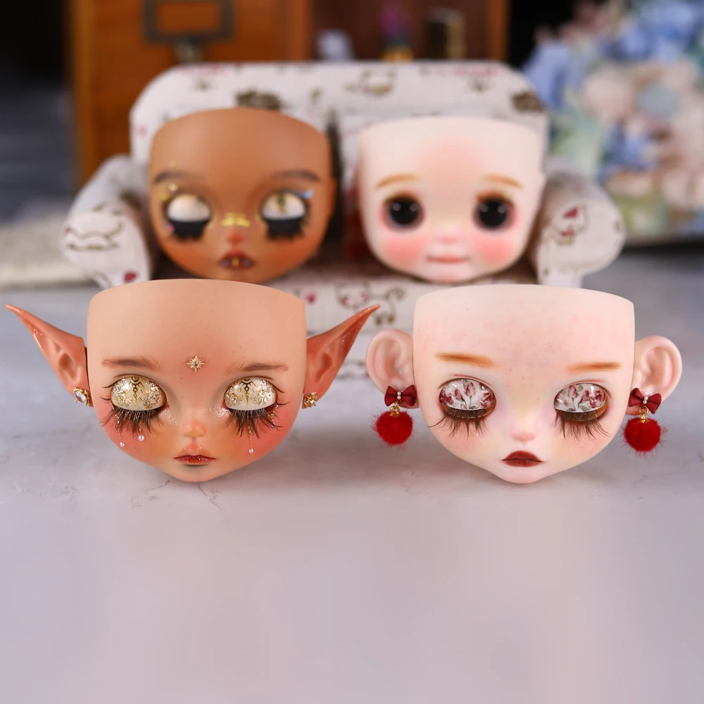 1/6 Blythe doll new hand drawn face marking panel, screws, and drawstrings, suitable for 1/6 30cm Blythe dolls