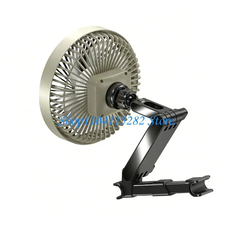  Two Mode 12V 24V Automotive Fan With Extending Rod And Touch Activated Controls