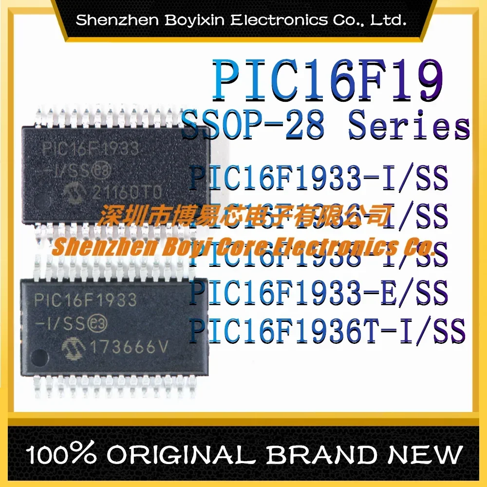 

PIC16F1933-I/SS PIC16F1936 PIC16F1938 PIC16F1933-E/SS PIC16F1936T Package: SSOP-28 New Original Genuine