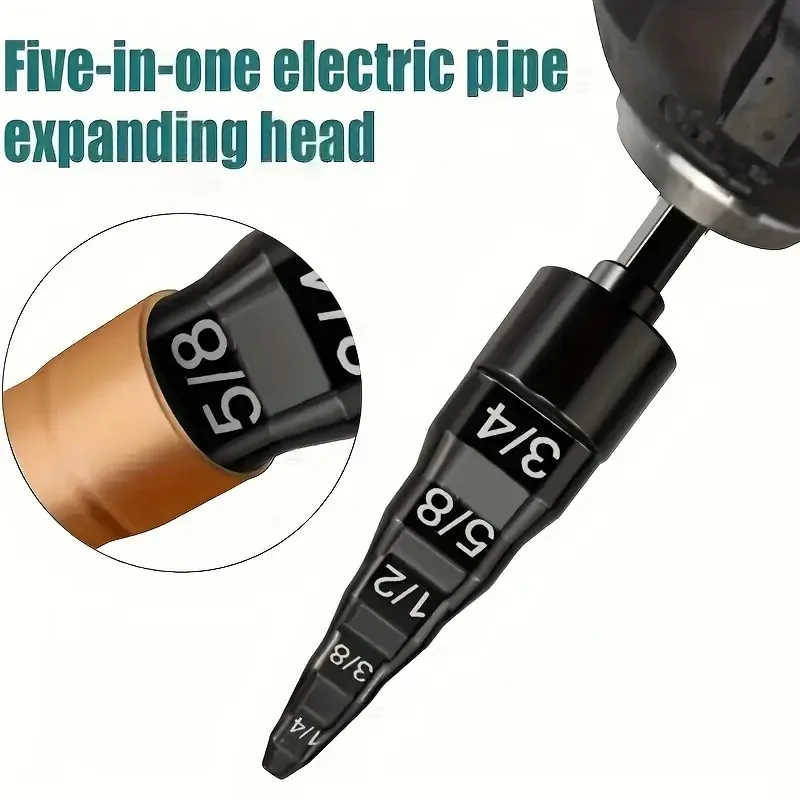 1 szt. Rozszerzak do rur miedzianych klimatyzacji 5 w 1, wiertło, nie wymaga częstego wymiany bitów, idealny do zastosowań przemysłowych.