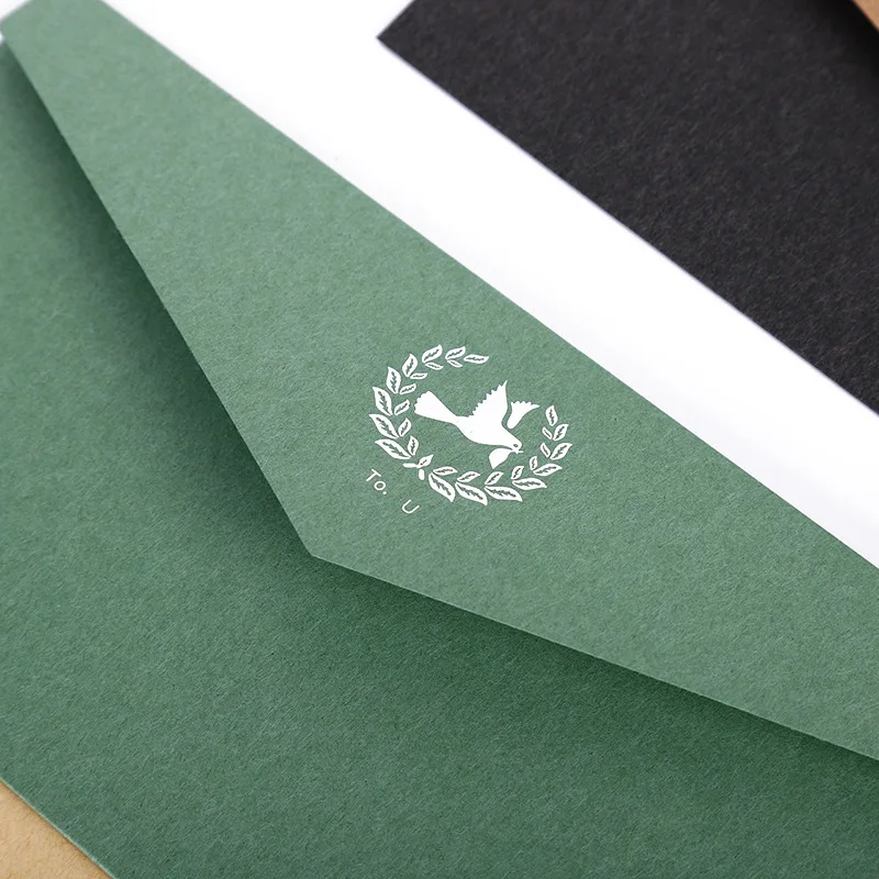 Enveloppes en papier avec logo personnalisé, produit personnalisé, impression personnalisée, couleur écologique, emballage