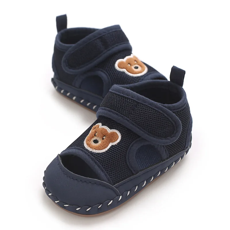 Frühling und Herbst Niedliche Bärenmuster Sportschuhe 0-12 Monate Baby Weiche Sohle Rutschfeste Sneaker – Detail 21