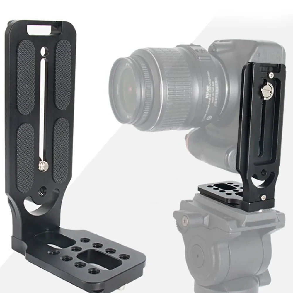 Metal Quick Release L Plate 1/4 Inch Metal L Shape Quick Release Plate For Nikon Canon Sony SLR Camera