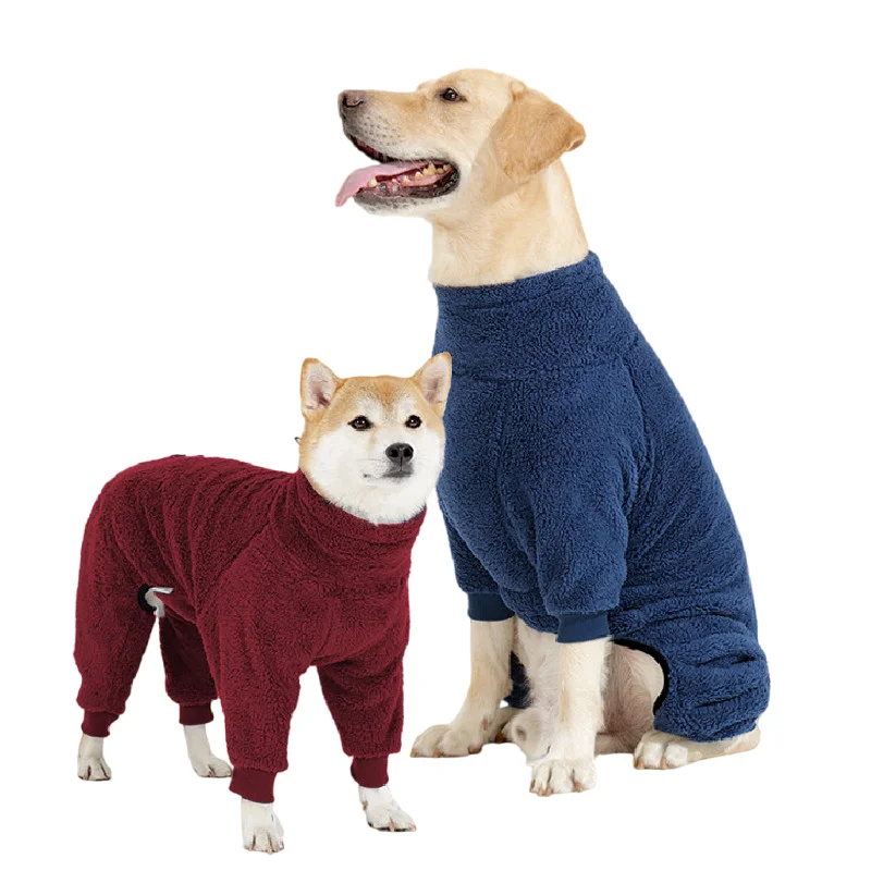 

Big Dog Clothes Winter Large Pet Apparel Jumpsuit Pajamas Schnauzer Shiba Inu Samoyed Husky Labrador Golden Retriever Clothing