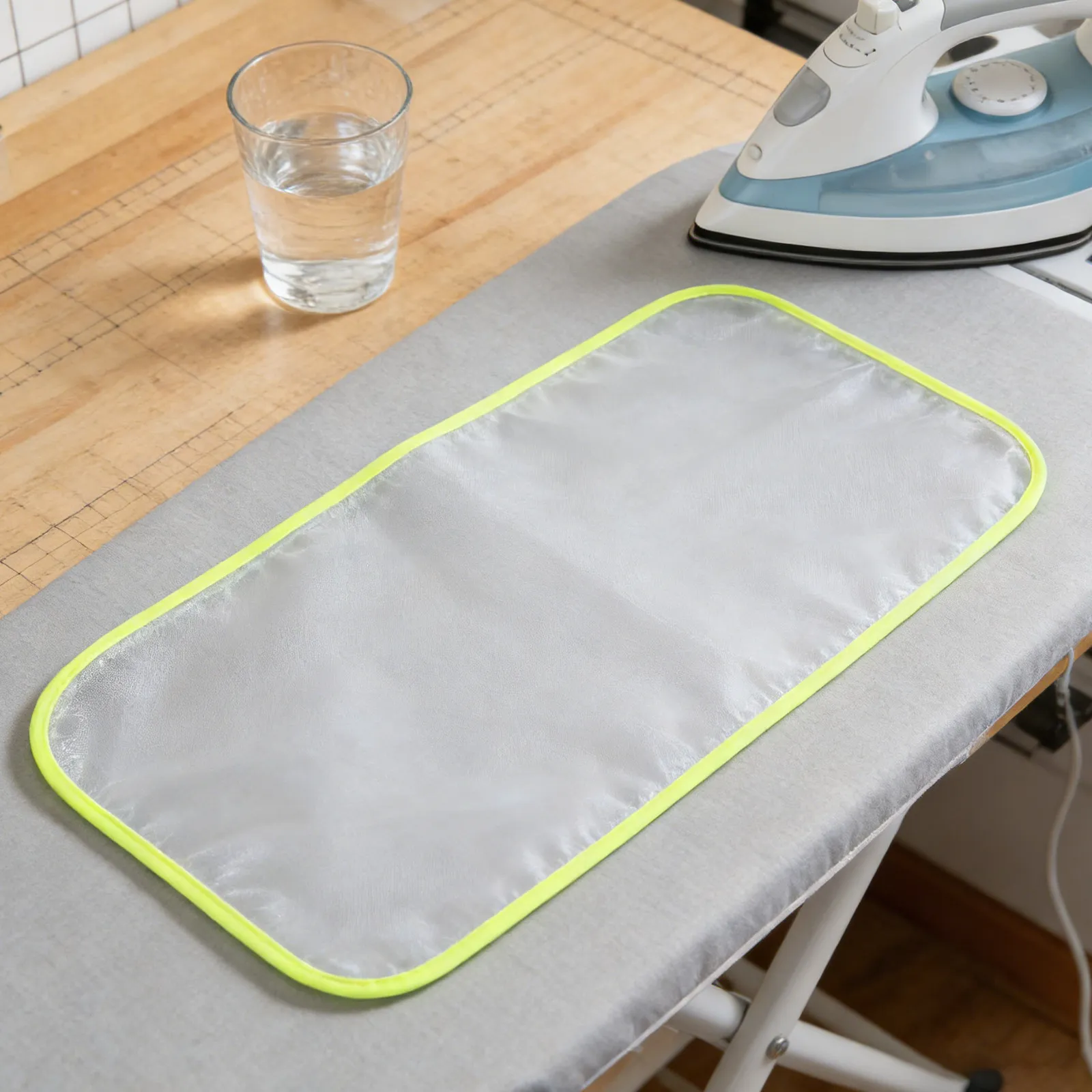3Pcs Heat-Resistant Ironing Cloth Protective Mesh Cover Quilted Insulating Pad Tabletop Protector Pressing Cloth for Polyester