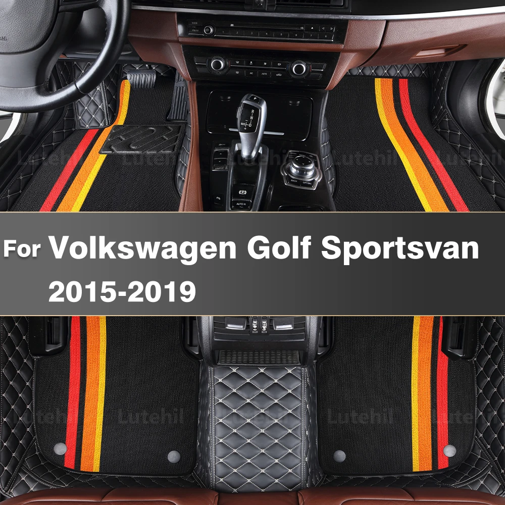 

Для Volkswagen Golf Sportsvan 2015-2019 автомобильный напольный коврик на заказ автомобильный ковер аксессуары для интерьера защитные 2018 2017 2016