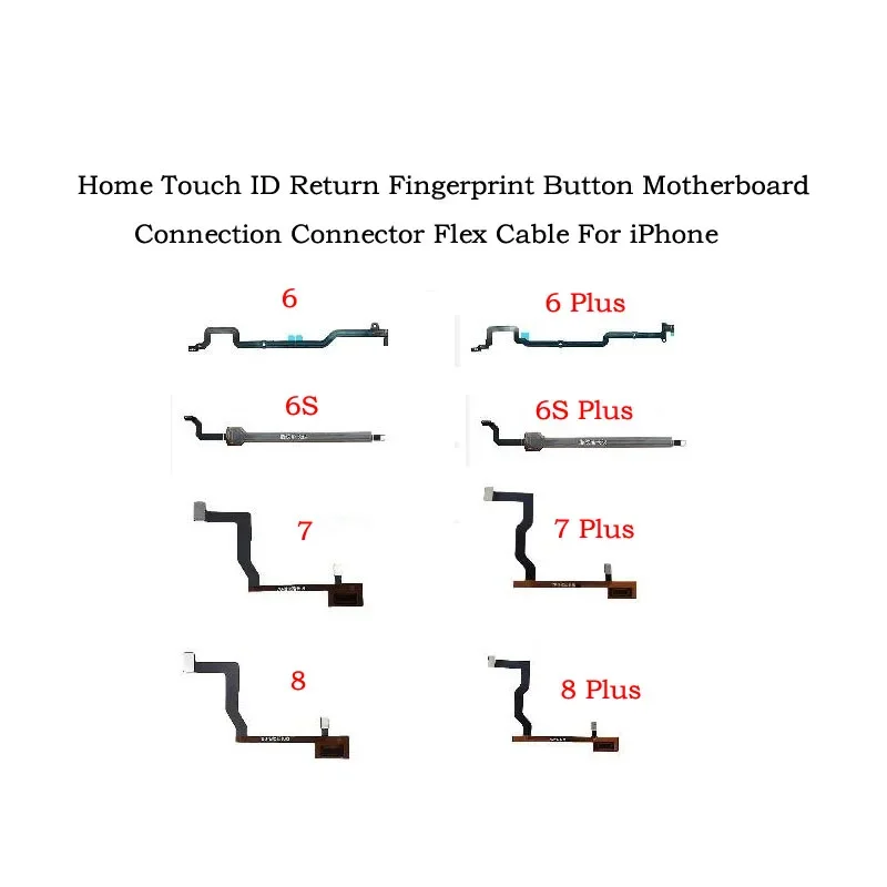 

Home Touch ID return fingerprint button mainboard motherboard connector flex cable for iPhone se2020 6 6s 7 8 Plus