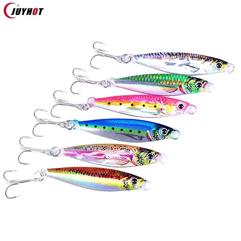 7g 10g 15g 20g 25g 30g 3D Printing Cast Jig Slow Metal Jig Trout Tuna Bass Shore Casting Jigging Spoon Sea Fishing Jigging Lure