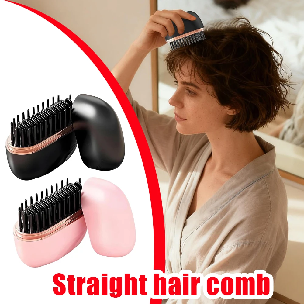 

Беспроводной выпрямитель для волос, портативный инструмент для укладки волос, мини-расческа для выпрямления волос для женщин, девочек, дам, путешественников, занятий