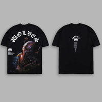 DARCSPORT Wolf Head High Quality T-Shirt Summer City Fitness Sports Casual Crew Neck Short Sleeve Men's T-Shirt Couple
