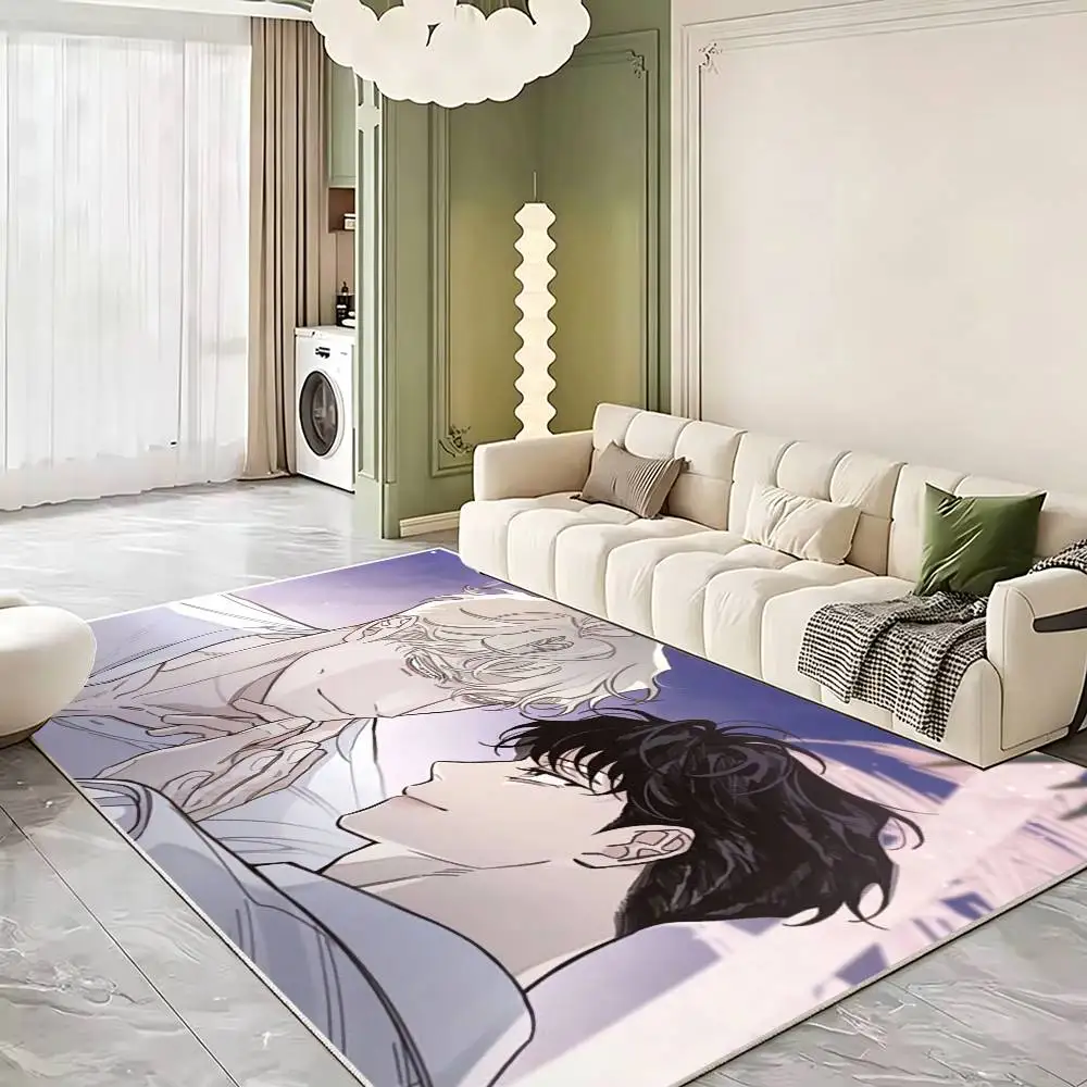 Caesar Leewon R-Roses C-Champagne Floor Mat Soft Bedroom Floor Anti-skid Household Carpets