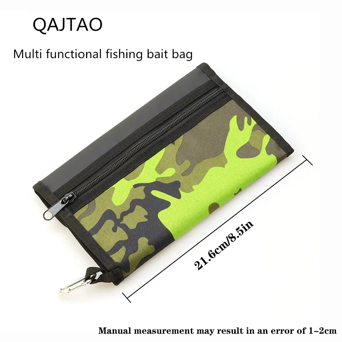 QAJTAO Luya Fake Bait Bag Soft Bait Bag PVC Inner Bag Partition Waterproof Storage Bag Fishing Sorting Accessories Storage Bag