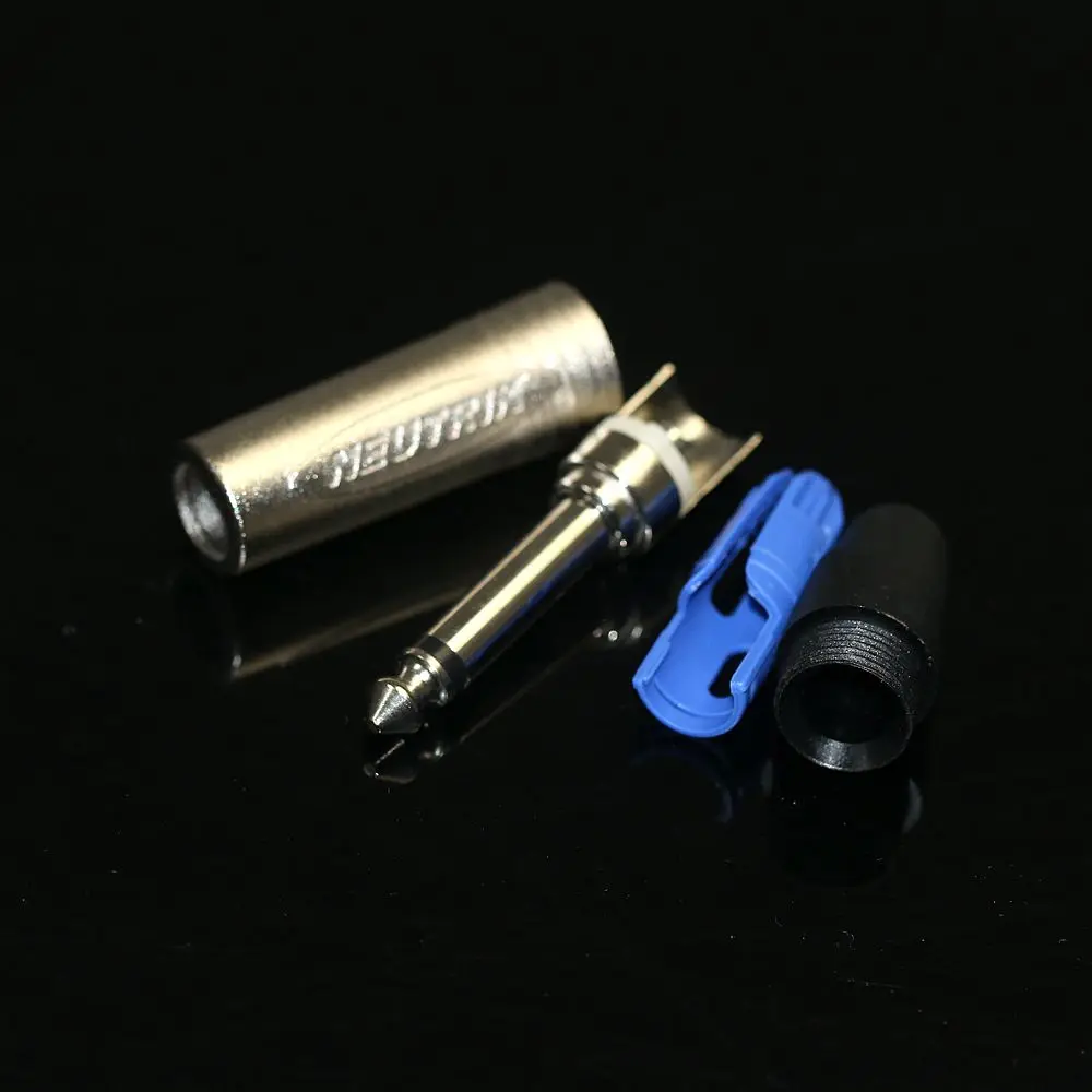 10PCS/LOT For NEUTRIK NP2X PLUG Mono Professional 2 Pole 6.35 mm 6.5mm Stereo Jack Plug Neutrik 6.35mm jack