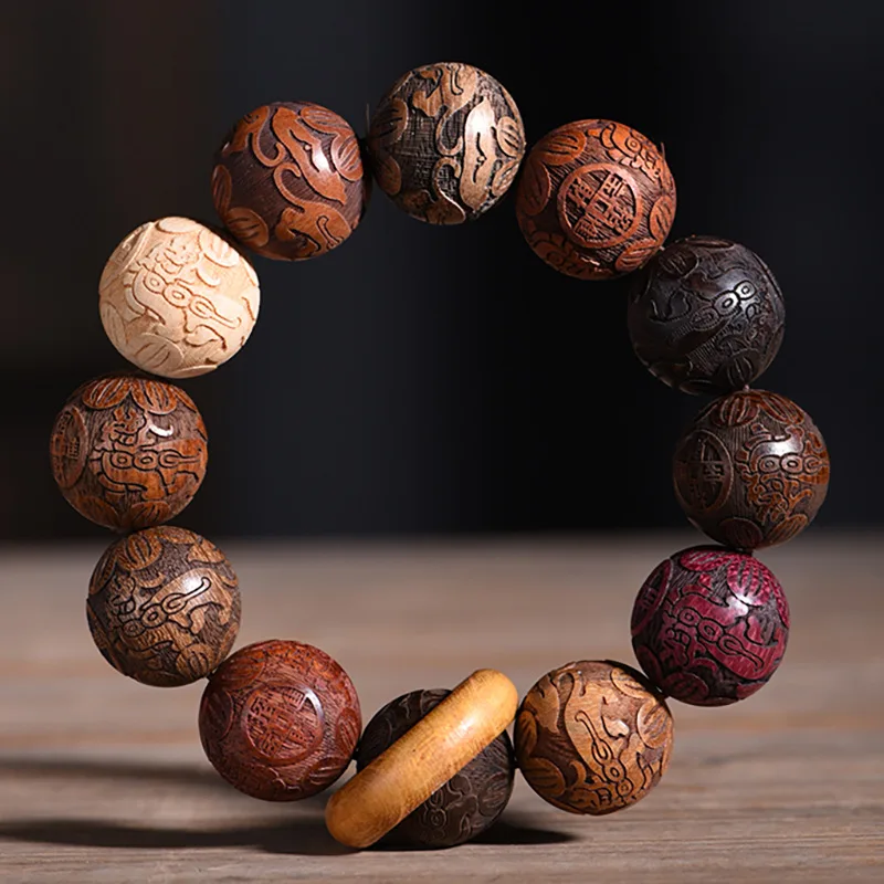 

Кольцо для бега из бисера с несколькими сокровищами Pixiu, резной браслет, унисекс, с гравировкой, коллекционные украшения, праздничный подарок