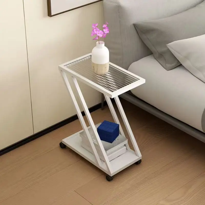 Minimally Designed Bedroom Bedside Small Storage Rack, Narrow Bedside Table, Home Sofa Side Table